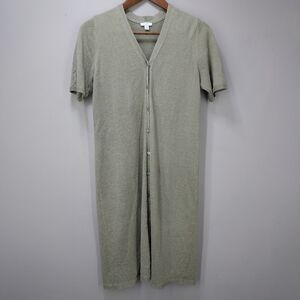 J. Jill Linen Blend Short Sleeve Sweater Dress